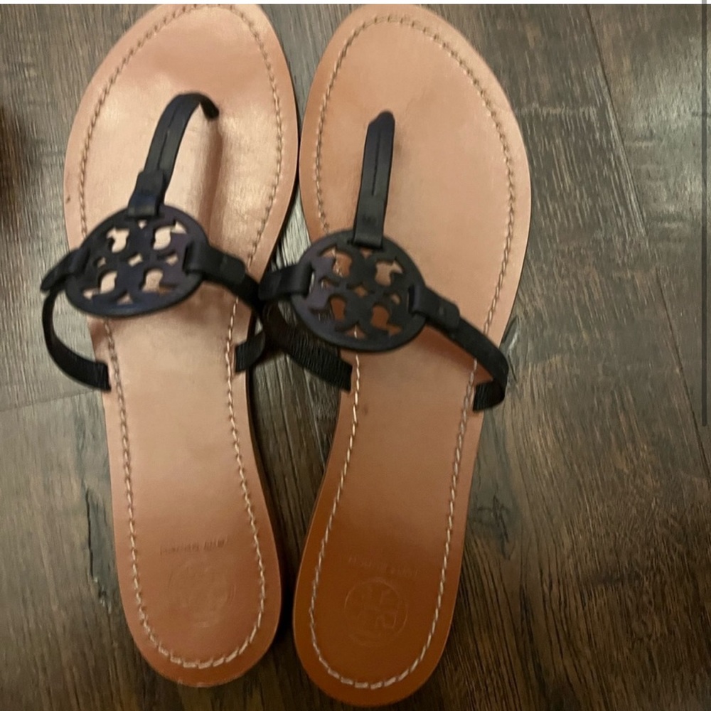 Tory burch black sándals size 11